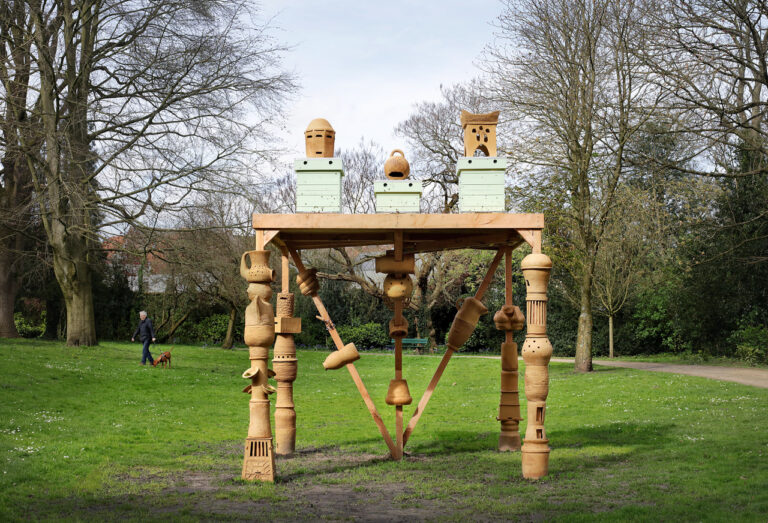 Firesong for the bees, a tree of clay, Mariana Cas…lo Deball, Bruges Triennial 2024, © Filip Dujardin