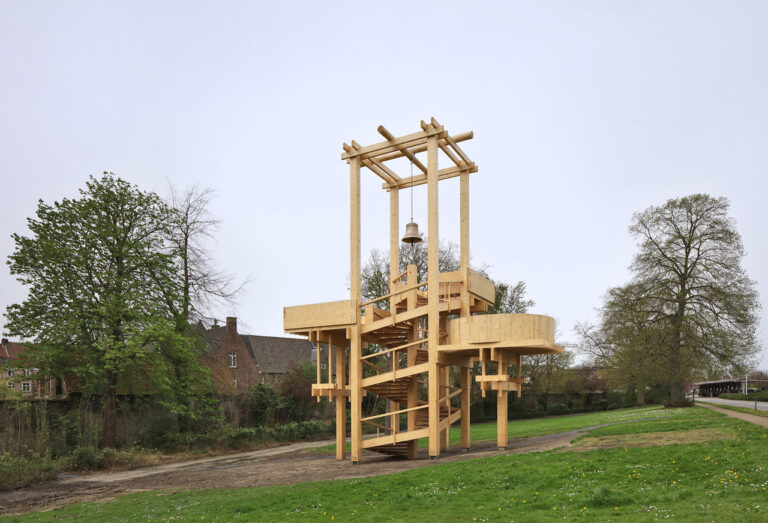 The tower of balance, Bangkok Project Studio, Bruges Triennial 2024 © Filip Dujardin